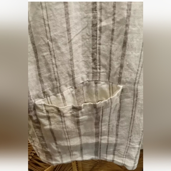 Johnny Was Zona Stripe Linen Jacket Large - Picture 5 of 12